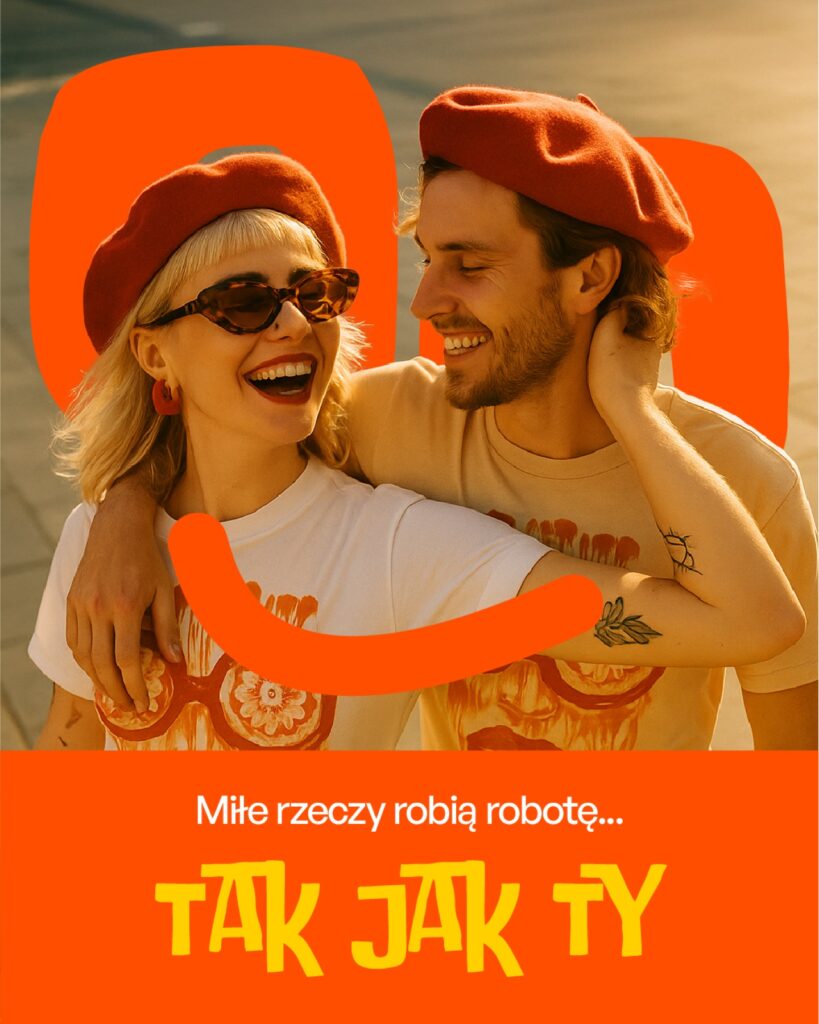 Key visual kampanii BE KIND z hasłem „Tak jak Ty”